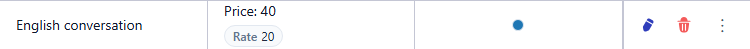 English conversation in the course list